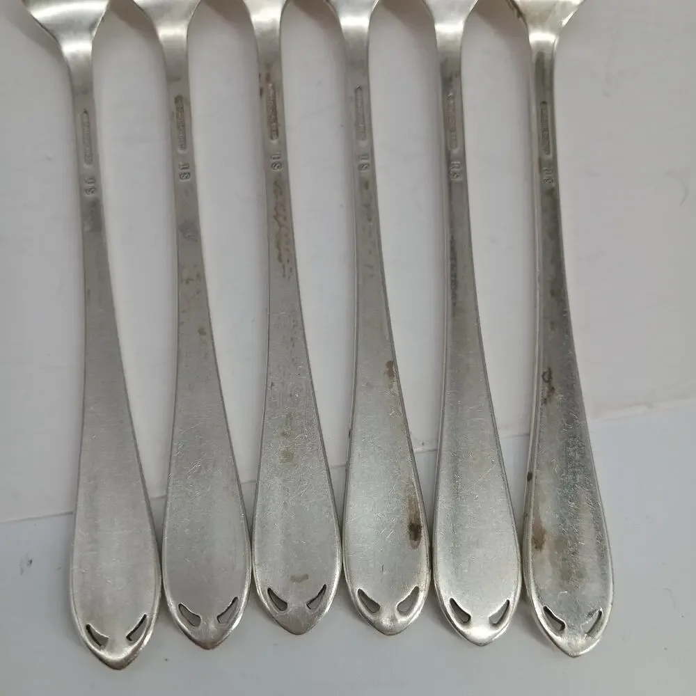 6 DF 1847 Rogers Bros IS International Silver Plate Lovelace Dinner Forks